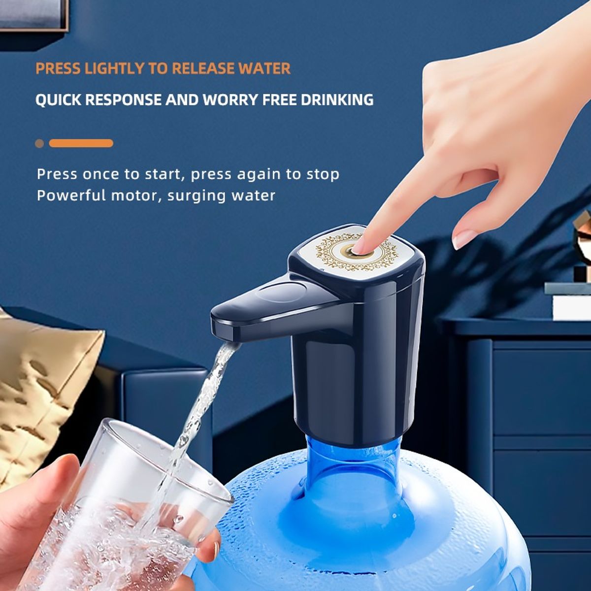 OEM - Dispensador de Agua Bomba de Agua para Botella Automático Portátil Recargable