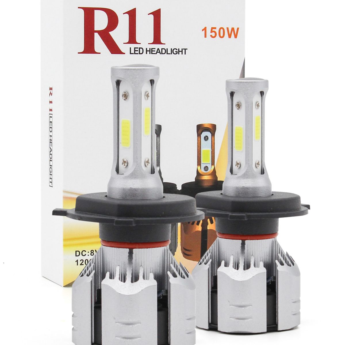 JET - Foco Led Mod R11 Alta +Baja H4 Alta Potencia Auto Camioneta