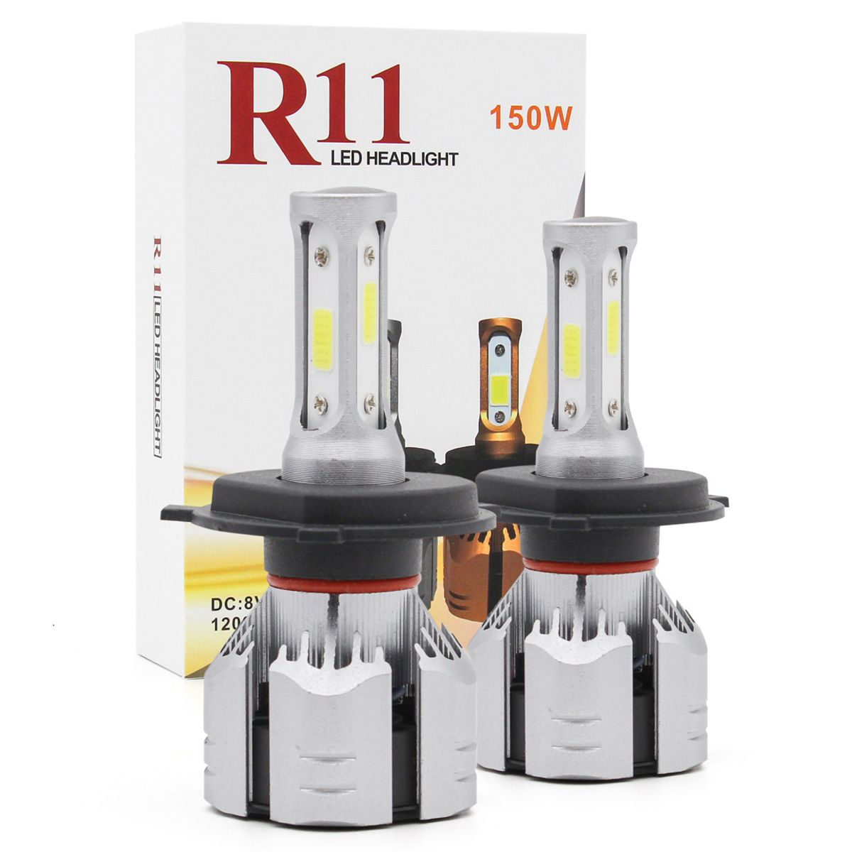 JET - Foco Led Mod R11 Alta +Baja H4 Alta Potencia Auto Camioneta