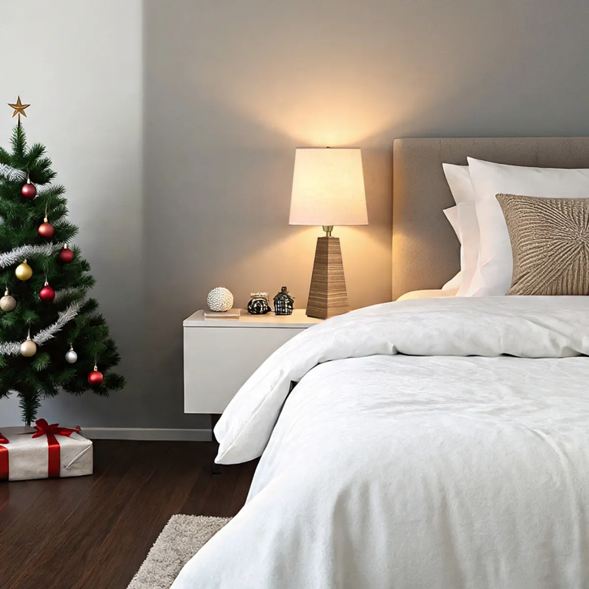 GENERICO - Lámpara de Mesa de Noche Huari Zebrano