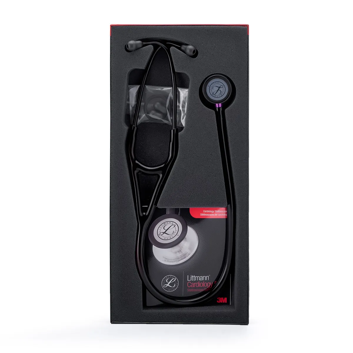 LITTMANN - Estetoscopio LITTMANN Cardiology IV Negro Black Edition Vástago Violeta 6203