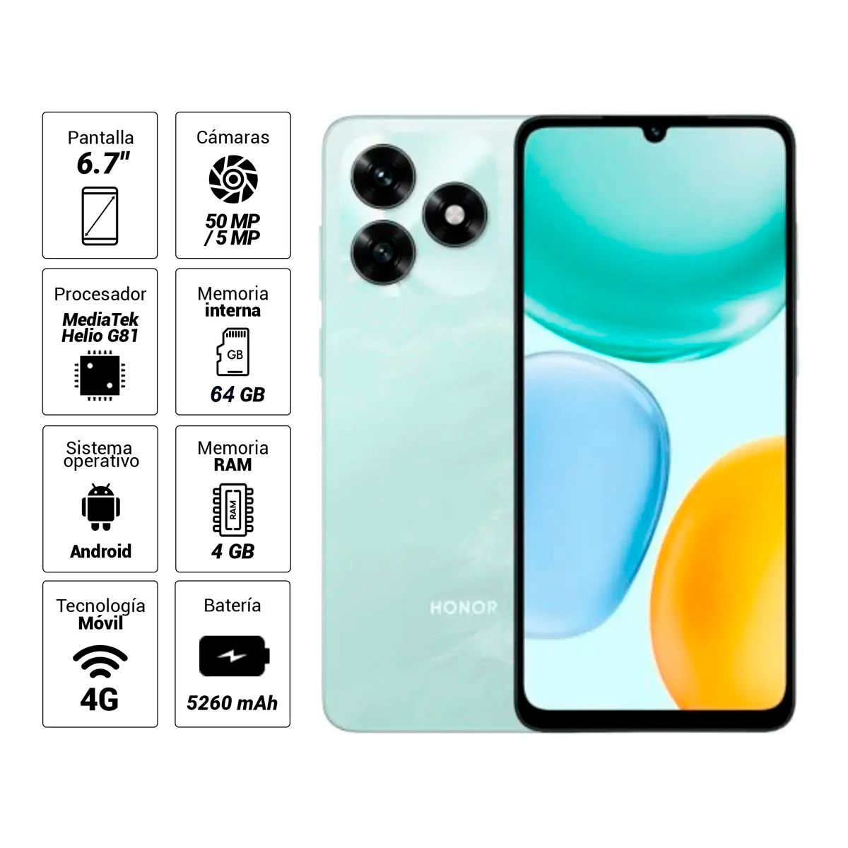 HONOR - Honor X5C 4GB 64GB Ocean Cyan
