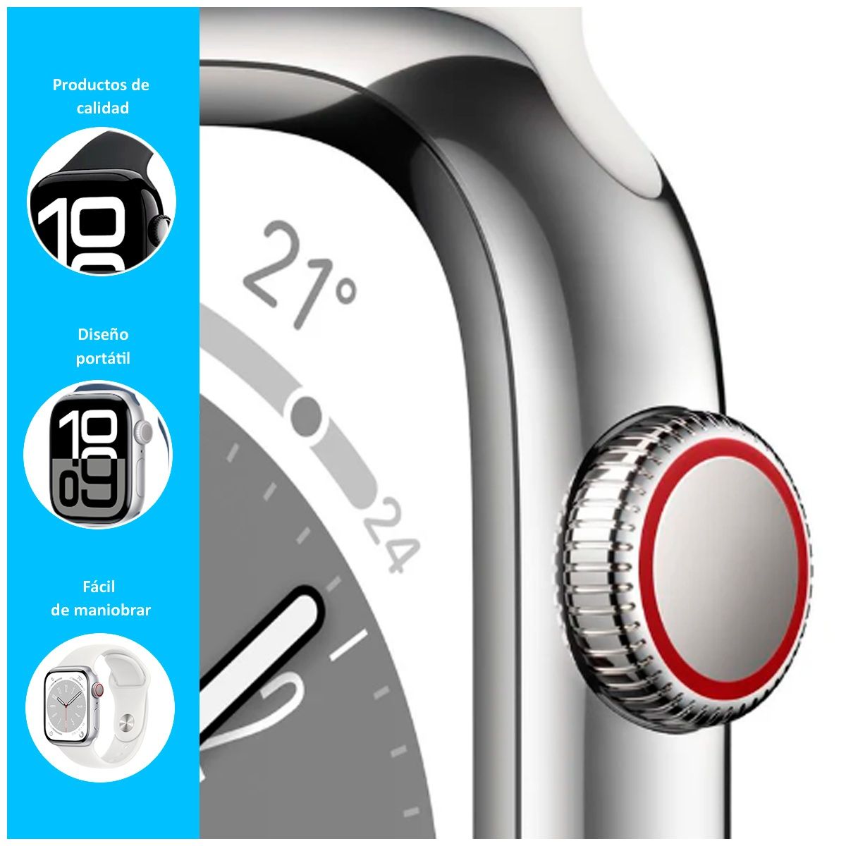 GENERICO - Smartwatch Pro 10 Watch con Pantalla HD Azul