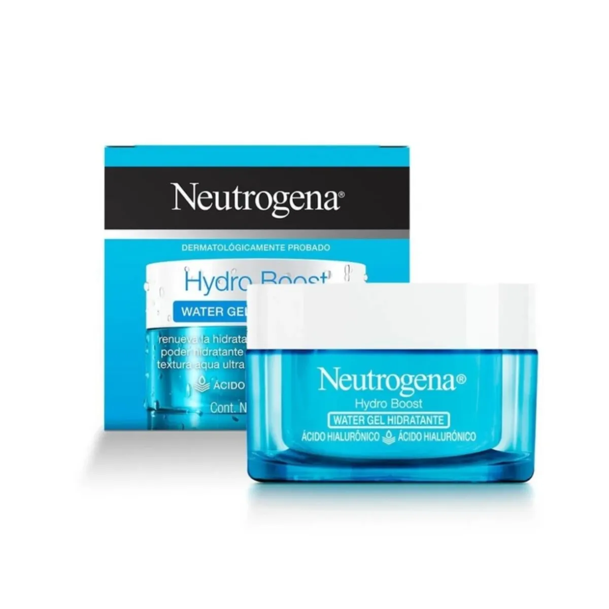 NEUTROGENA - Crema Hidratante Facial Gel Neutrogena con Ácido Hialurónico 50g+Paraguas Plegable Color Aleatorio