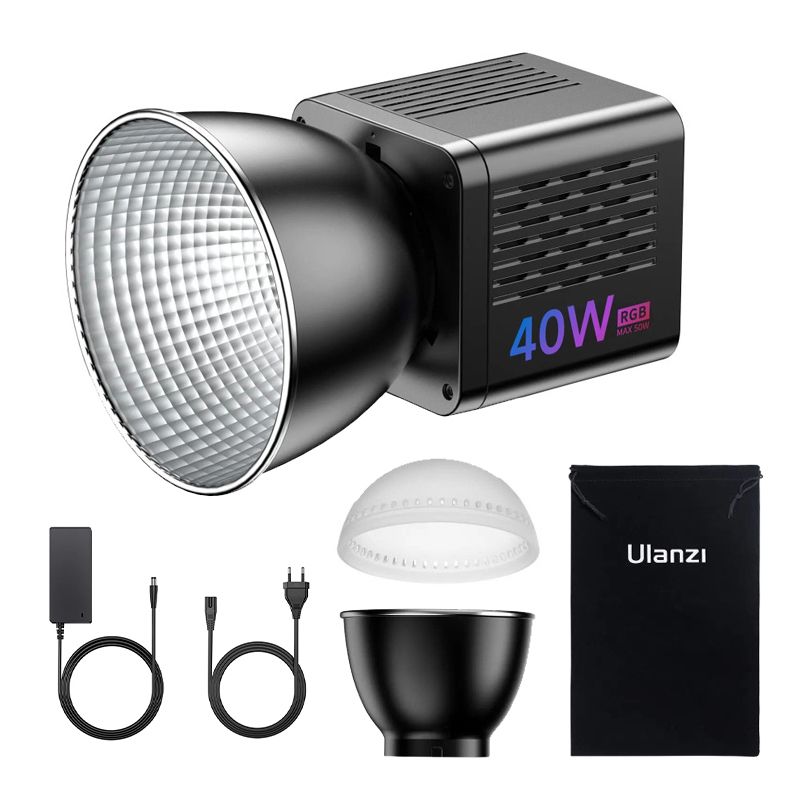 ULANZI - LED ULANZI 40W RGB CON FUENTE PARA FOTOGRAFIA O VIDEO