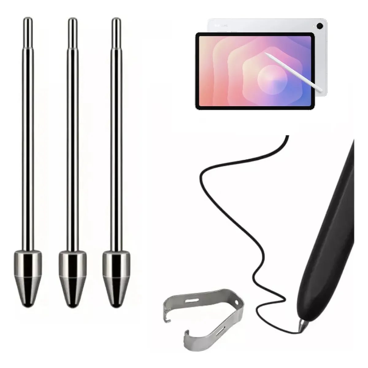 GENERICO - Punta Repuesto Metal Para S Pen Tab S10 Lite S11 S11 Ultra