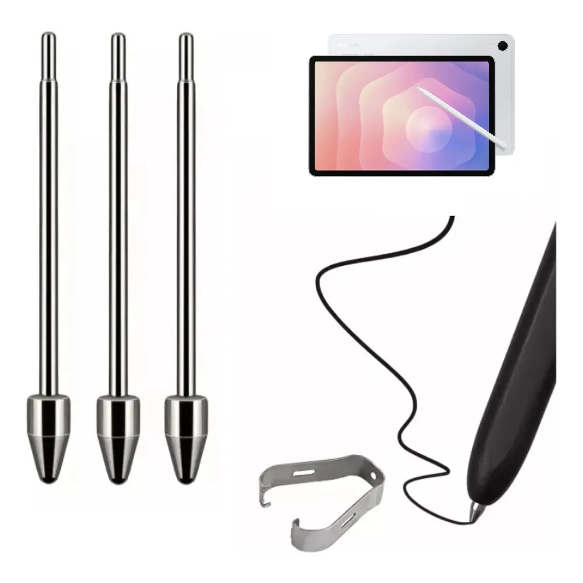 GENERICO - Punta Repuesto Metal Para S Pen Tab S10 Lite S11 S11 Ultra