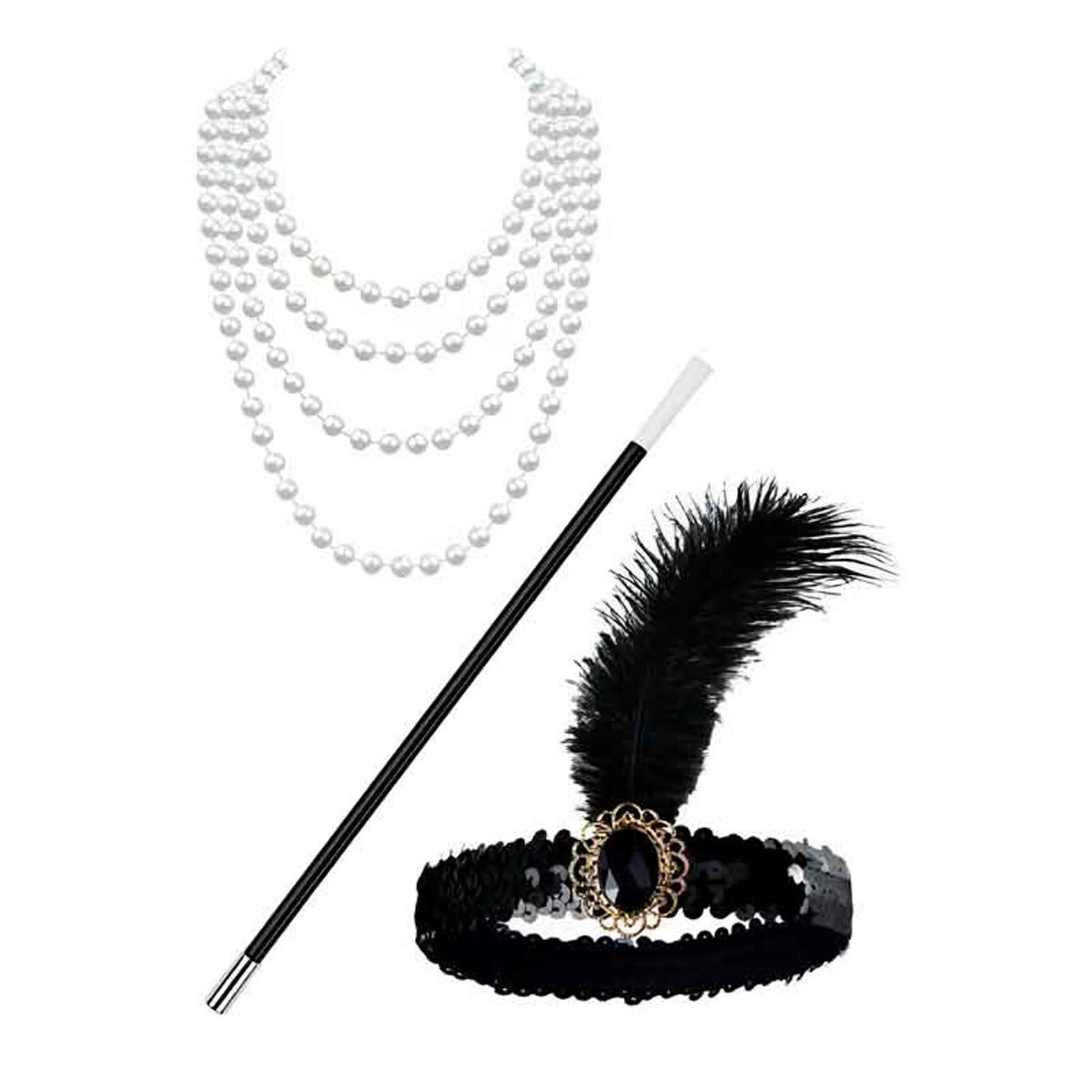 GENERICO - Juego de Accesorios de fiesta Retro de los años 1920