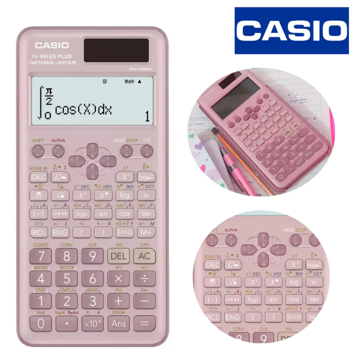 CASIO - Calculadora Casio Fx-82la PLUS ROSADO