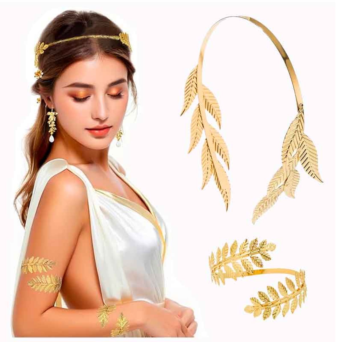 GENERICO - Juego de Accesorios Dios (a) Griega (o) 2 Productos