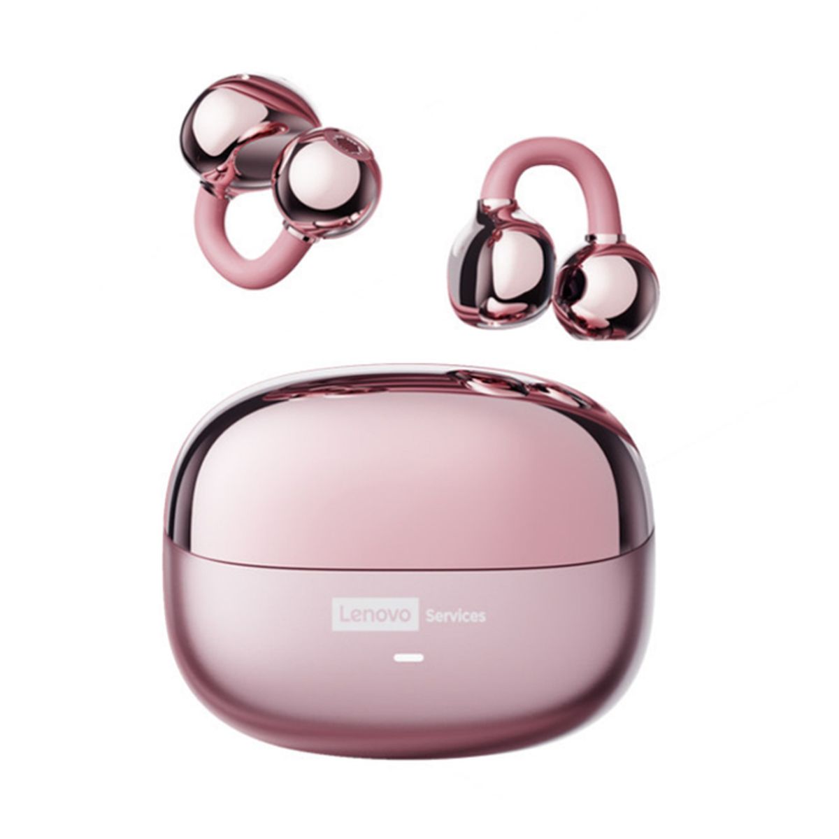 LENOVO - Audífonos Lenovo Clip MAX LE06 TWS  Bluetooth 6.0 - Rosa