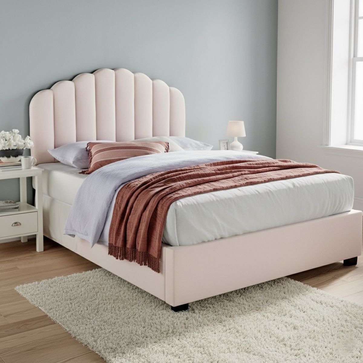 GENERICO - Cama Box Tarima Dionisia Rosado Bebé King La Industria