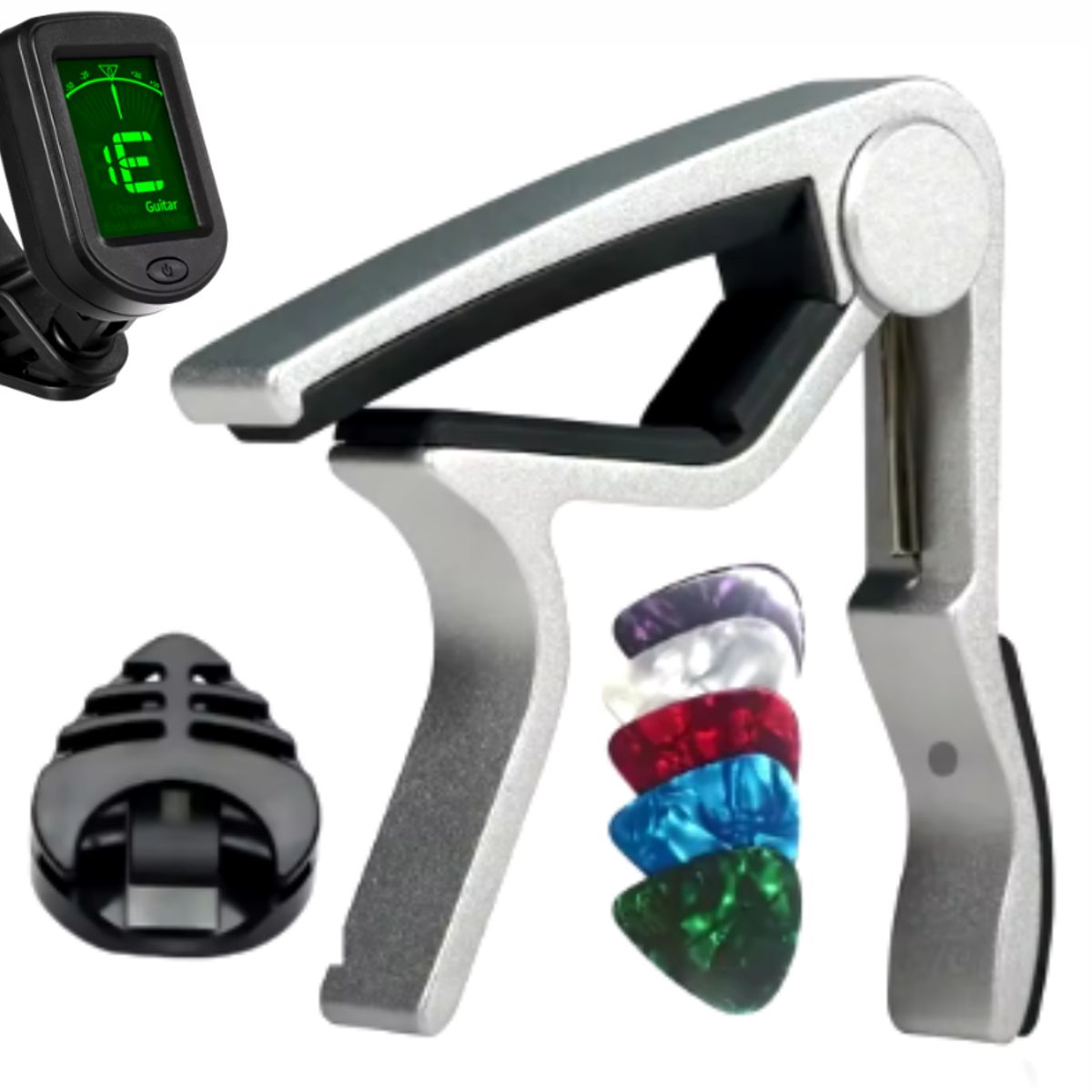 GENERICO - Capotraste Cejillas kit para Guitarra Eléctrica y Electroacústica