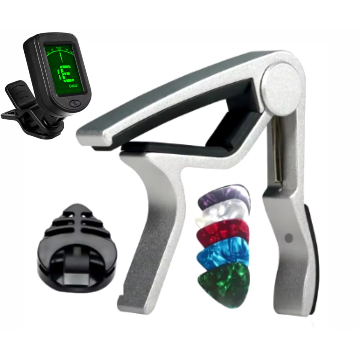 GENERICO - Capotraste Cejillas kit para Guitarra Eléctrica y Electroacústica