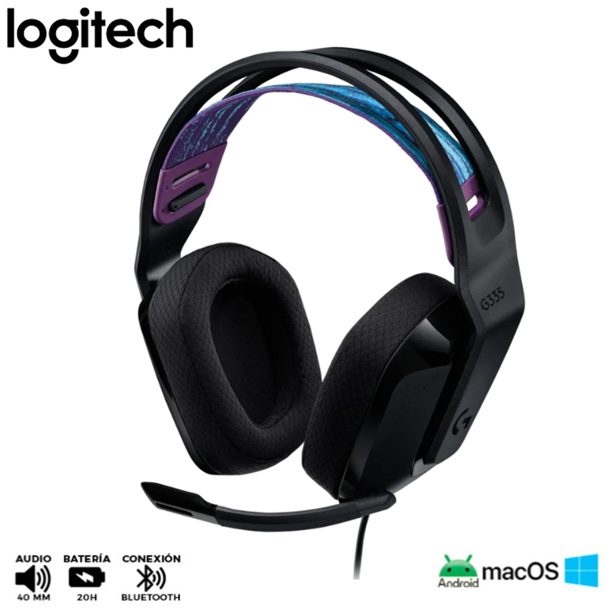 LOGITECH - Auricular Gaming Logitech G335 Negro