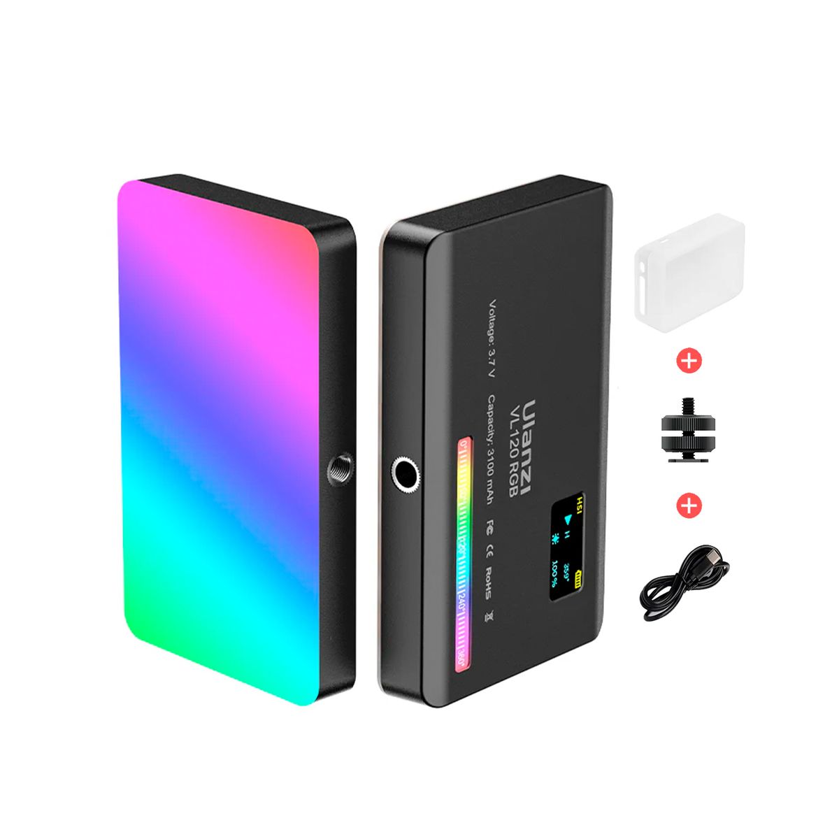 ULANZI - PANEL LED ULANZI RGB VL120 PARA FOTOGRAFIA O VIDEO