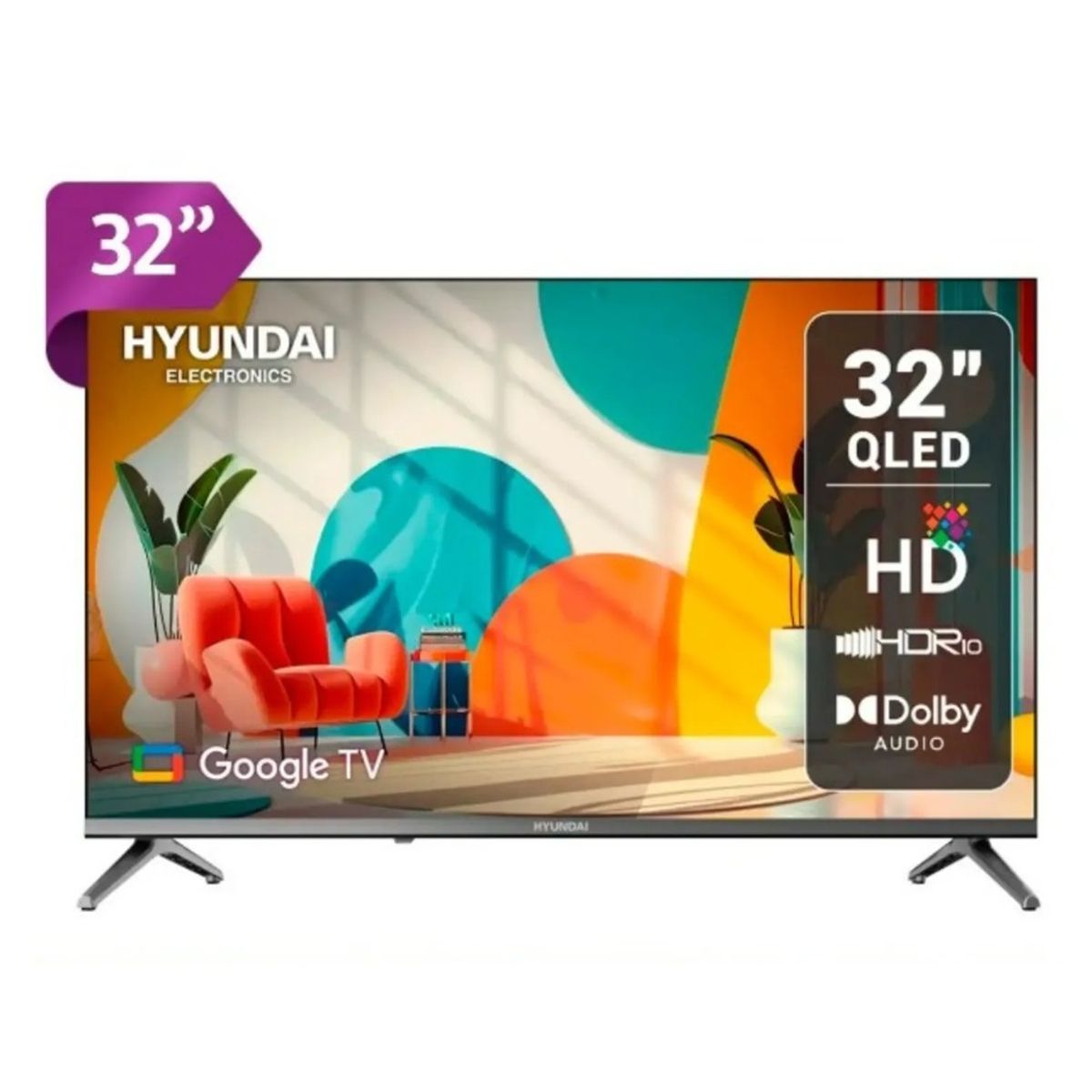HYUNDAI - Televisor Hyundai 32 QLED Smart Tv HYLED3259QG