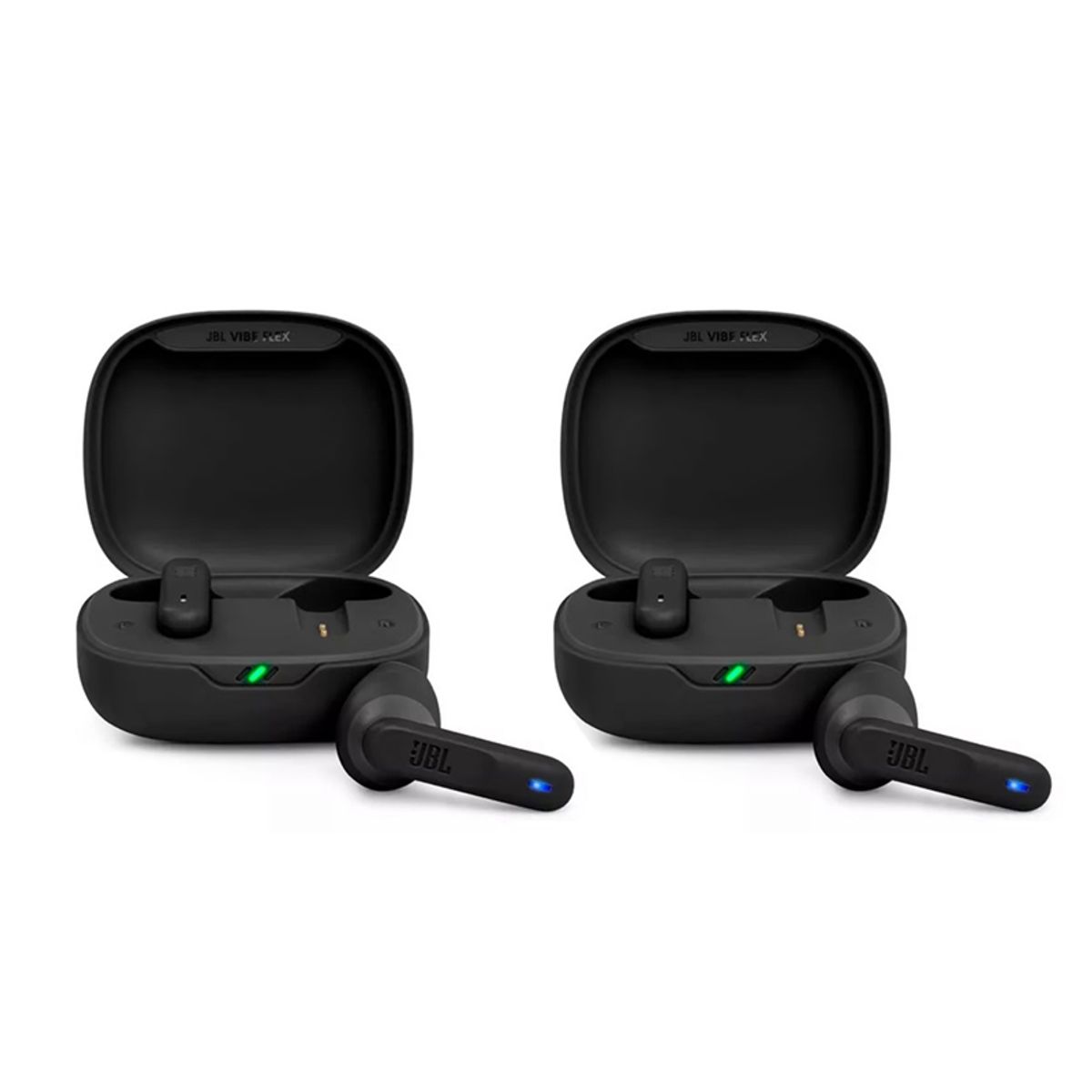 JBL - Set 2 Audífonos Bluetooth Jbl Wave 300 Vibe Tws Negro