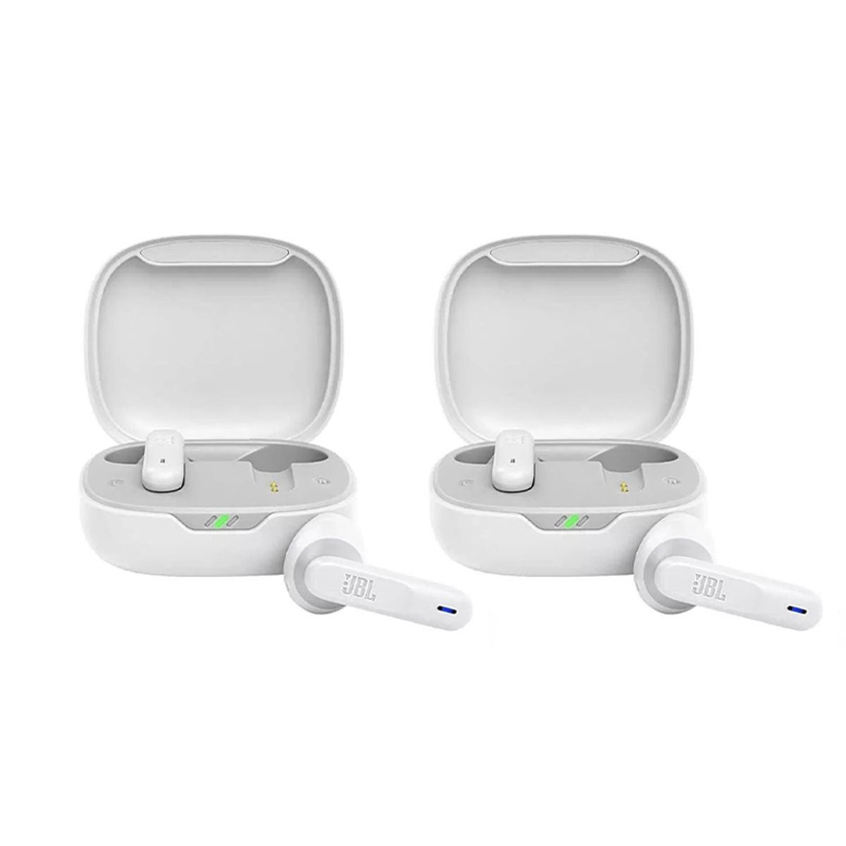 JBL - Set 2 Audífonos Bluetooth Jbl Wave 300 Vibe Tws Blanco