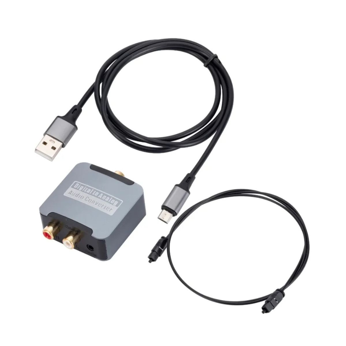 GENERICO - Convertidor Óptico coaxial DAC  Cable Óptico