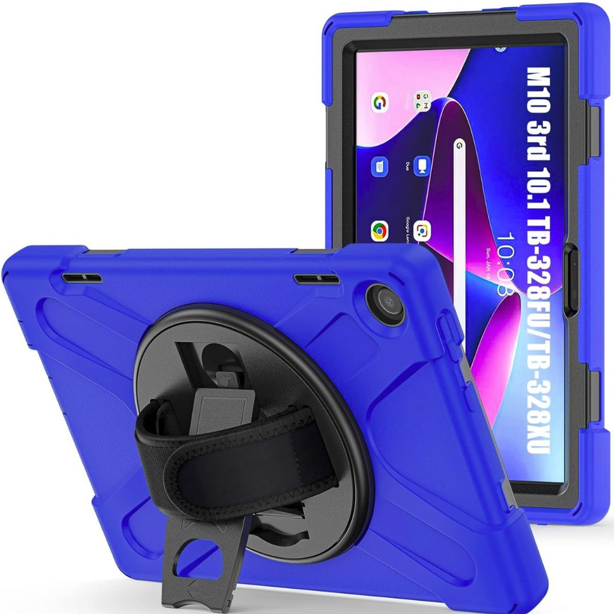 GENERICO - Funda Antigolpe Armor 360° para Lenovo M10 TB328 3era Gen 10.1" -  AZUL