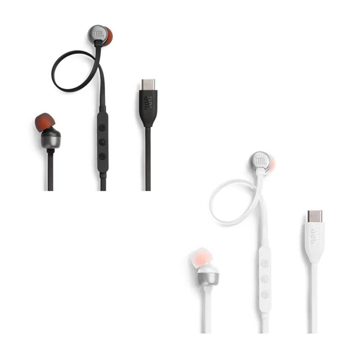 JBL - Set 2 Audifonos JBL Tune 310C Gaming 35mm Negro y Blanco