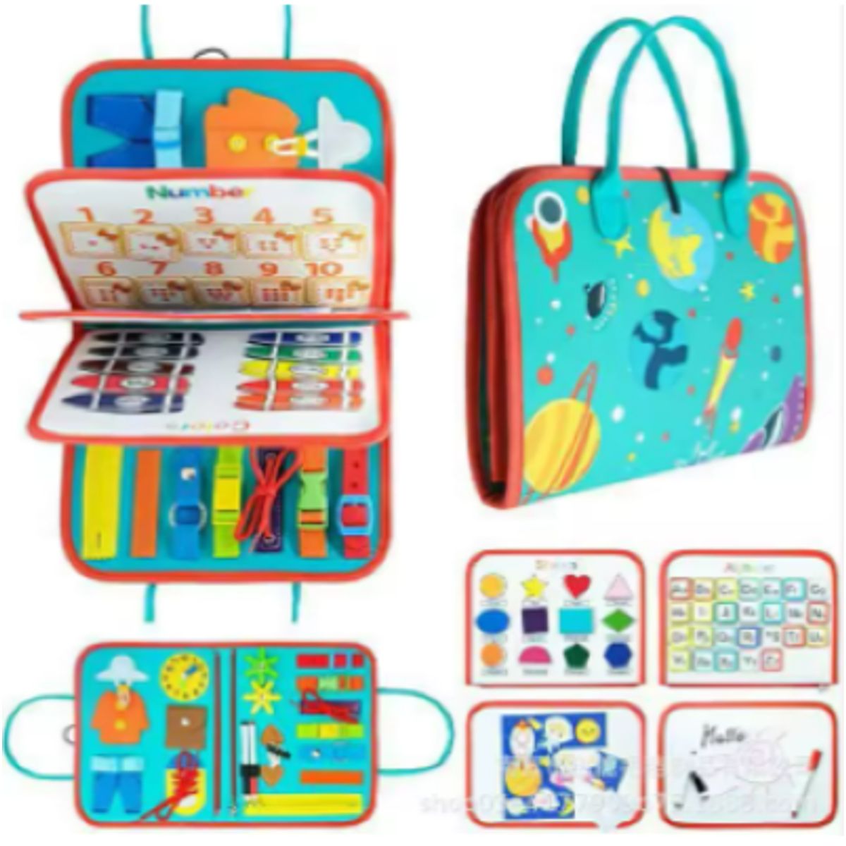 GENERICO - MALETIN SENSORIAL MONTESSORI - BUSY BOARD