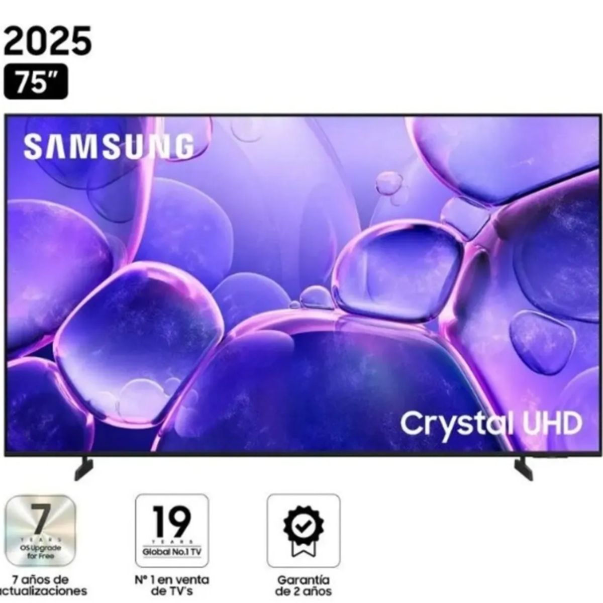 SAMSUNG - Televisor Samsung 75 Smart Crystal UHD 4K Modelo 75U8000FG 2025