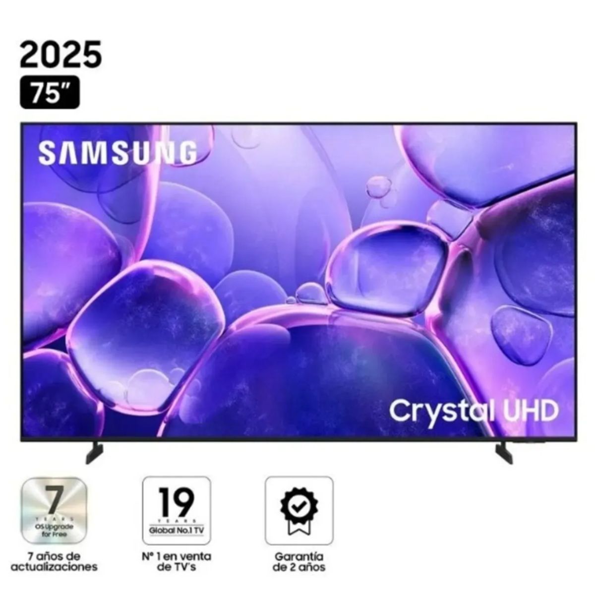 SAMSUNG - Televisor Samsung 75 Smart Crystal UHD 4K Modelo 75U8000FG 2025