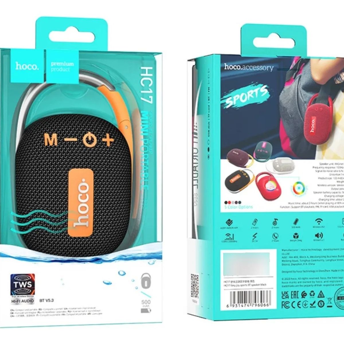 HOCO - Parlante Portatil Bluetooth Deportivo Hoco Hc17 Easy Joy