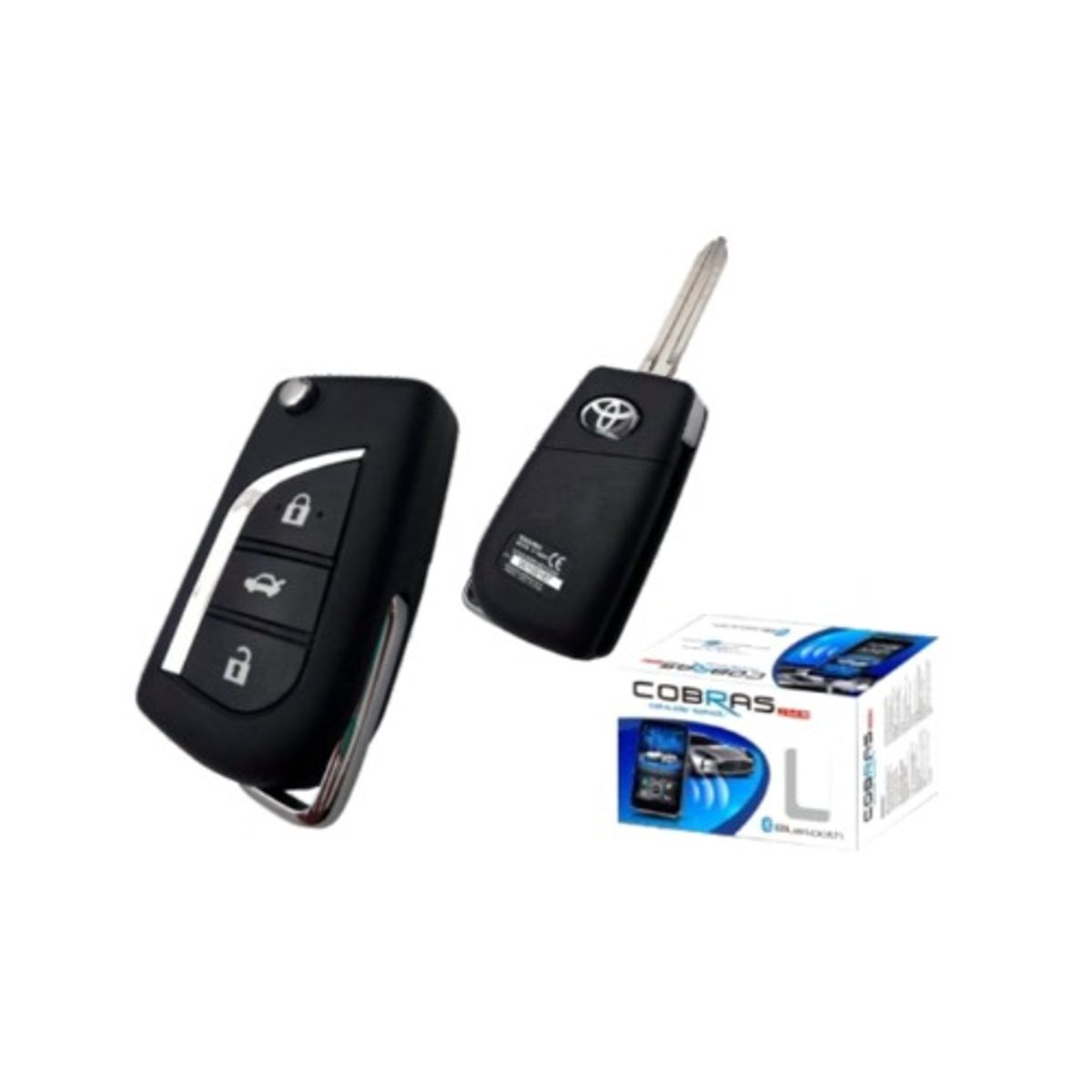 GENERICO - ALARMA COBRAS CON LLAVE FLIP TOYOTA