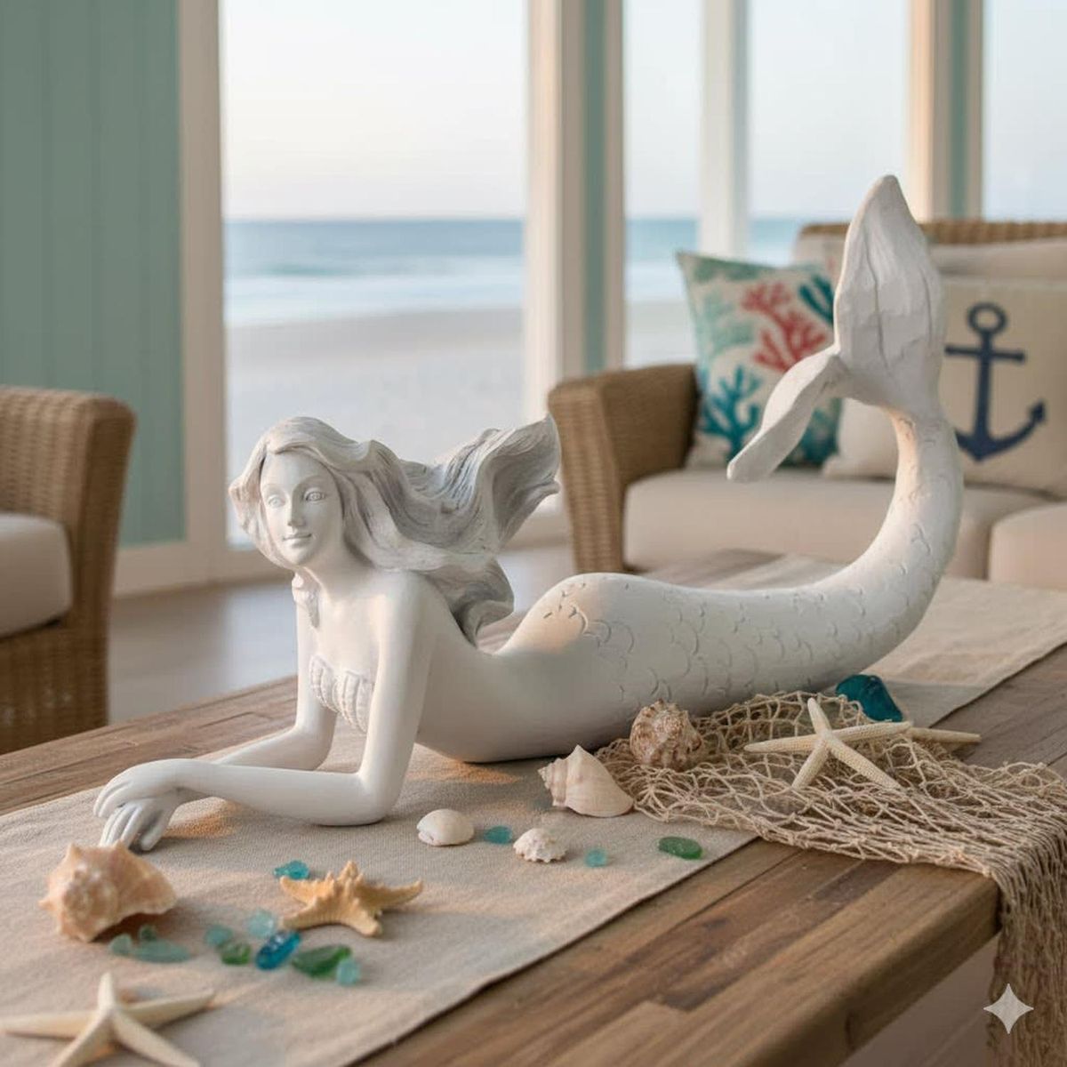 CONCEPTS LIFE - Adorno Sirena Decor  37x08x19 cm