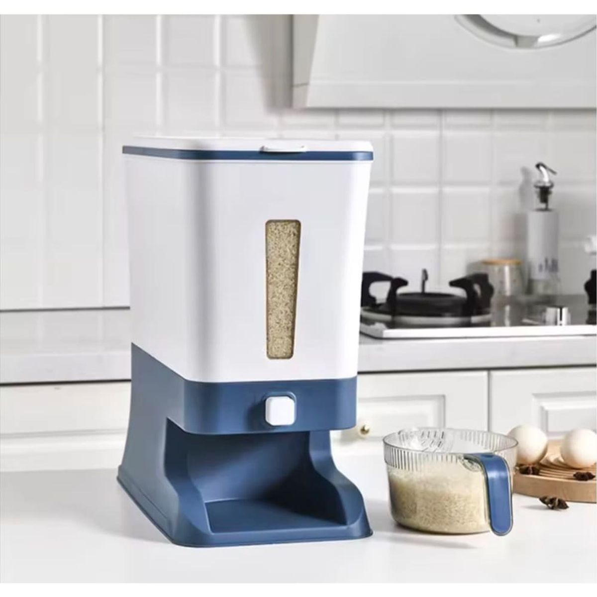 Dispensador Automatico Azul De Cereales Multiusos Recipiente Almacenador, marca GENERICO - Foto Principal