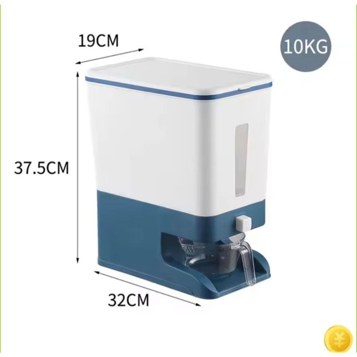 Dispensador Automatico Azul De Cereales Multiusos Recipiente Almacenador, marca GENERICO - Foto 2