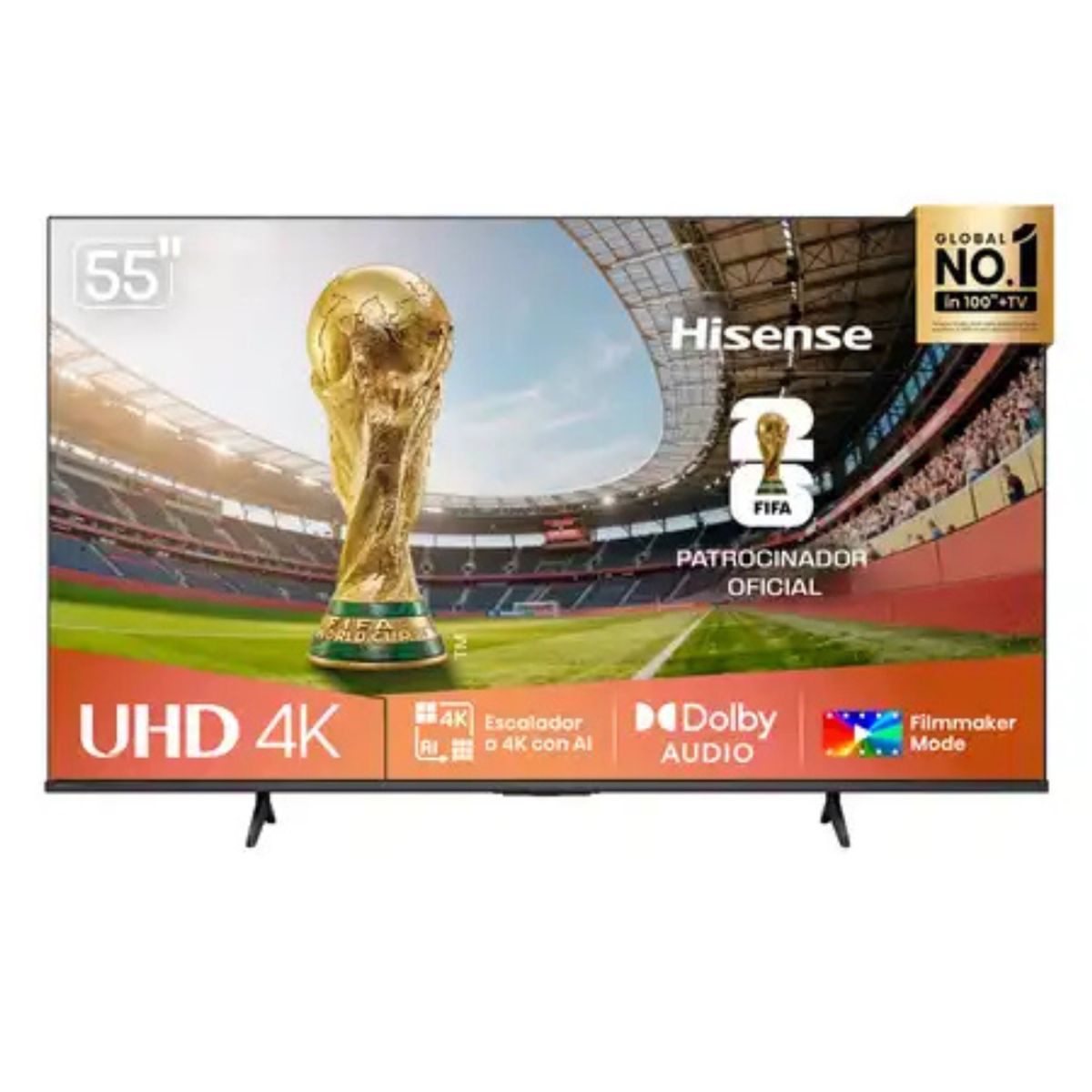 HISENSE - Televisor Hisense Led 55 Smart UHD 4K VIDAA 55A5NV 2025