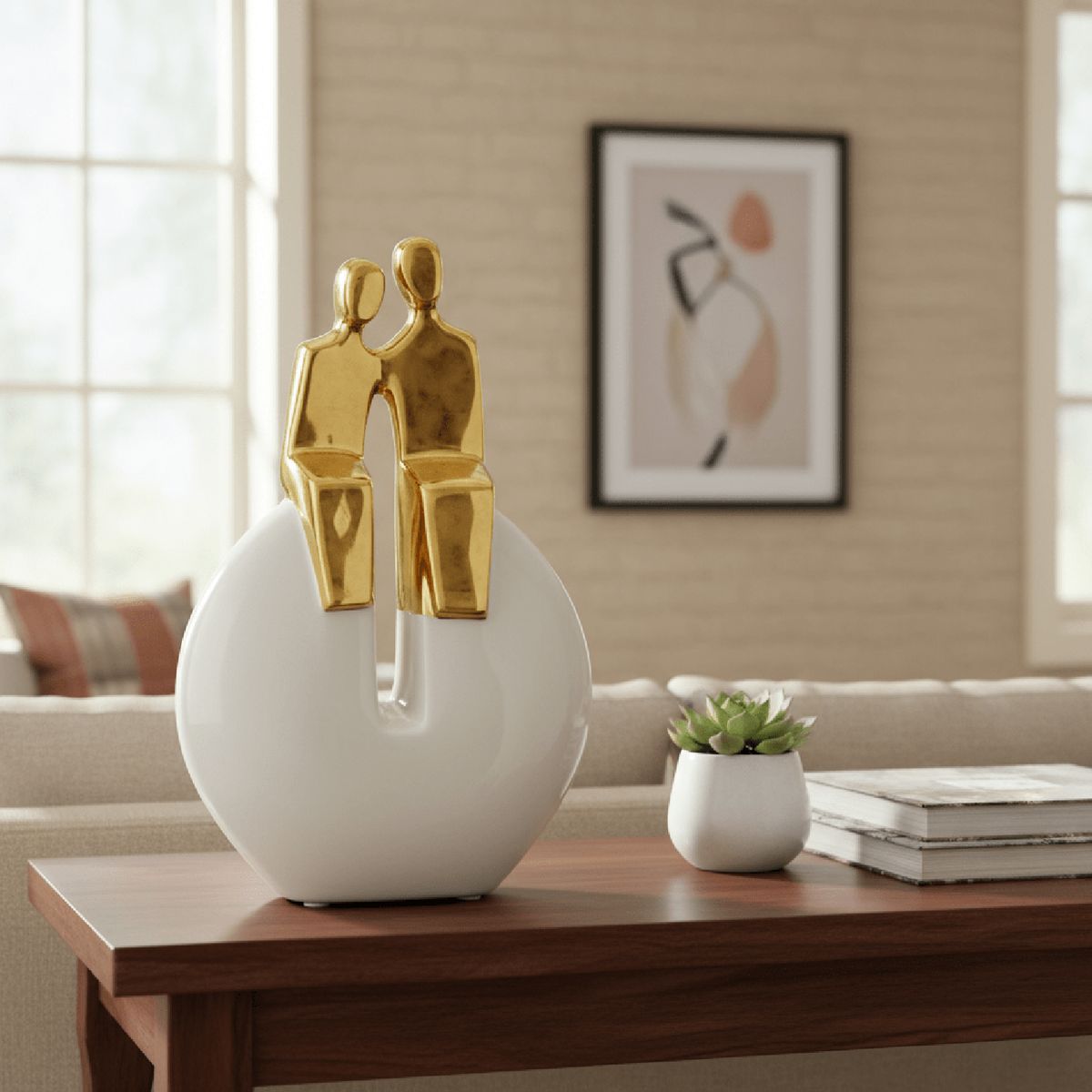 CONCEPTS LIFE - Adorno Pareja Decorativa  19x07x29 cm