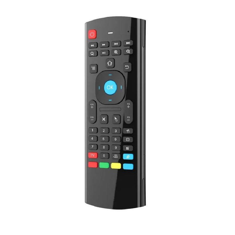 GENERICO - Air Mouse Inalámbrico con Teclado QWERTY Control de Voz + Giroscopio