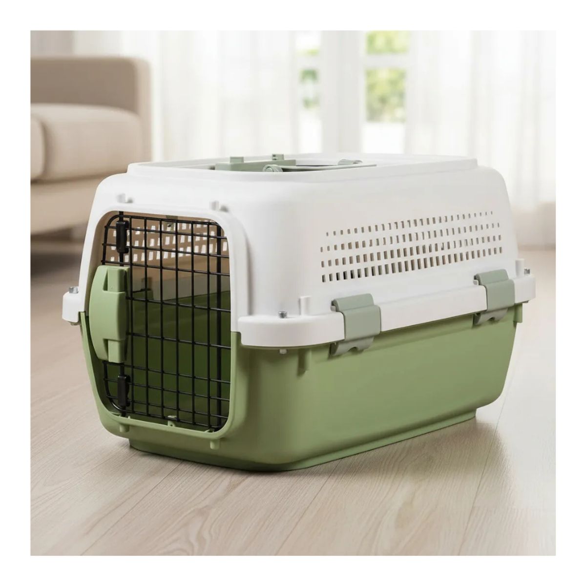 PET MOOD - Transportador Con Reja Superior Para Gatos 57x36x33cm