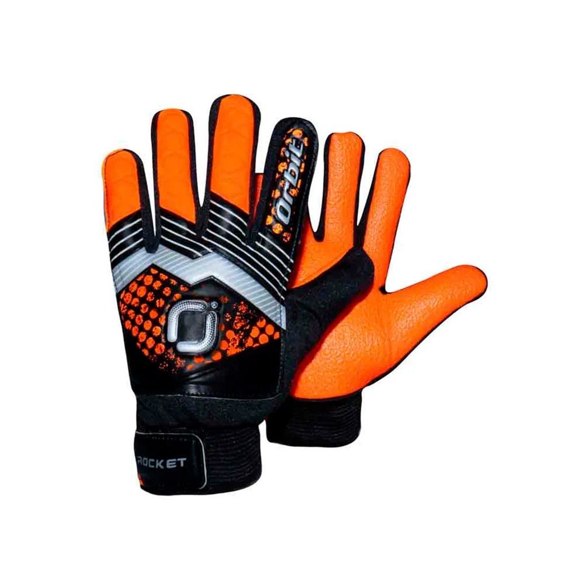 ORBIT - GUANTES PARA ARQUERO ORBIT ROCKET SIN VARILLA  ANARANJADO TALLA 5