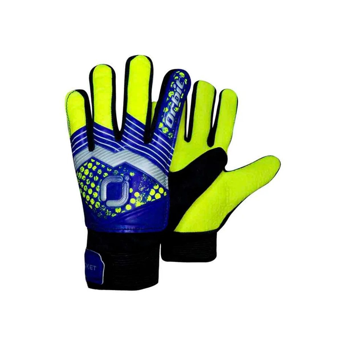 ORBIT - GUANTES PARA ARQUERO ORBIT ROCKET SIN VARILLA  AMARILLO  Y AZUL TALLA 7