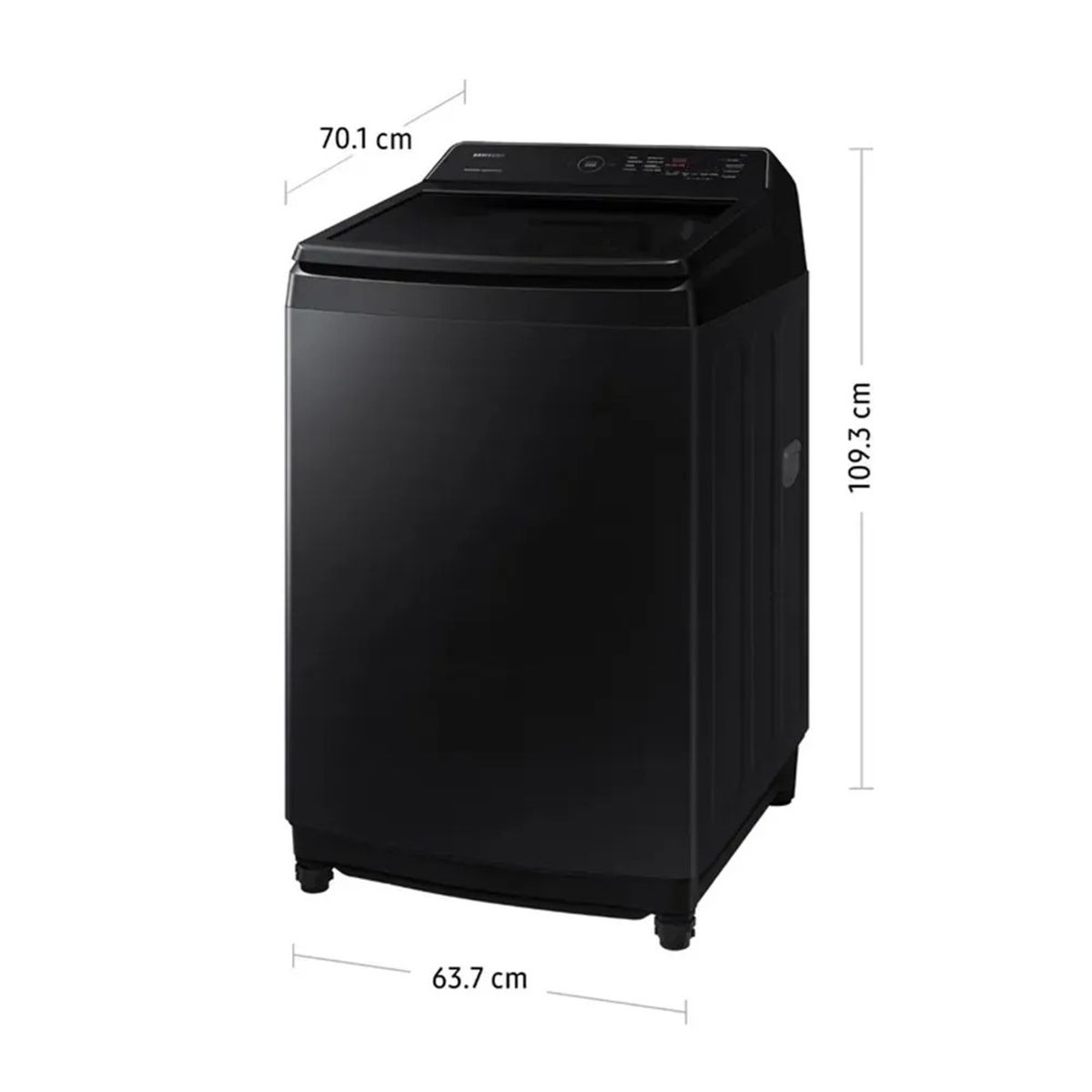 SAMSUNG - LAVADORA SAMSUNG EcoBubble 19KG Negra WA19CG6441BV