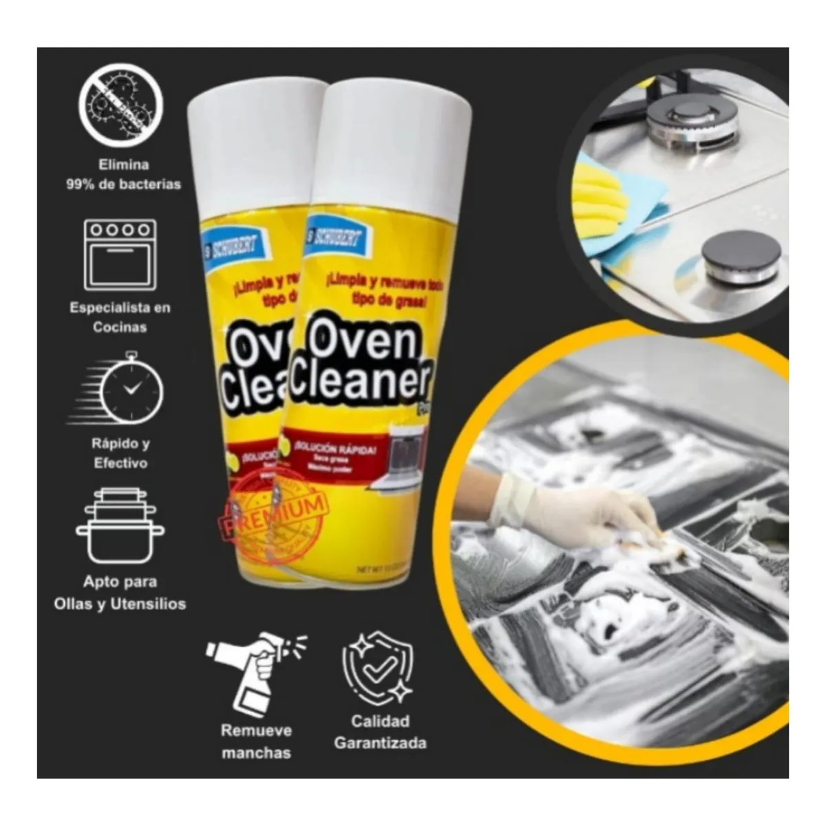 OEM - QUITA GRASA ESPUMA OVEN CLEANER 100% GARANTIZADO