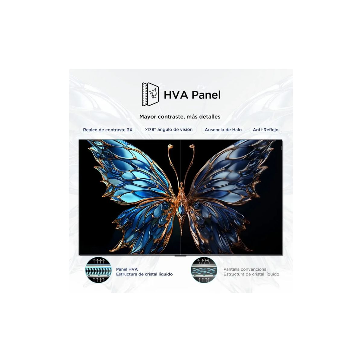 TCL - Televisor Smart TV 43 LED 4K UHD Negro TCL 43V6C + ANTENA