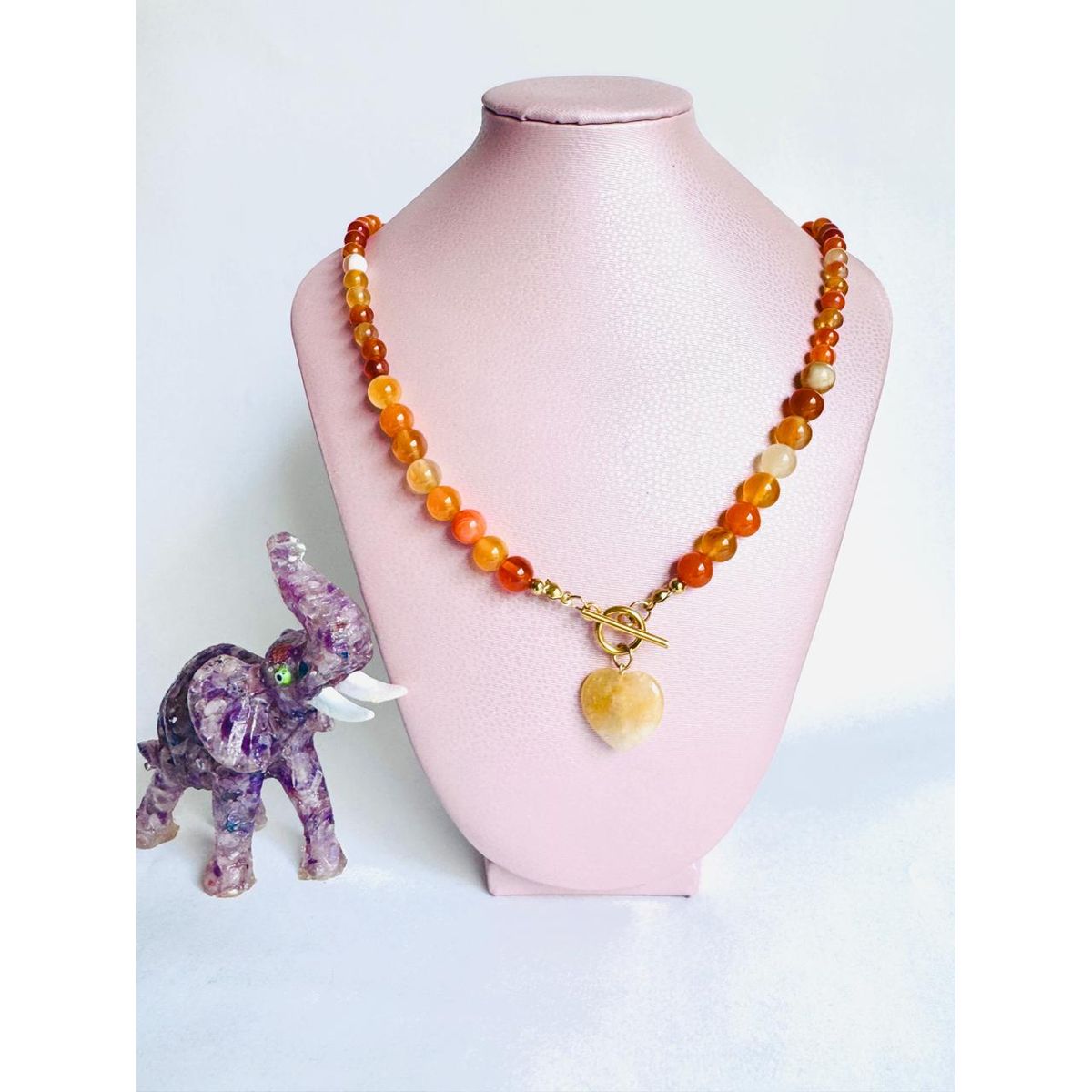 GENERICO - Collar cornalina y citrino - Joyas de Mora azul