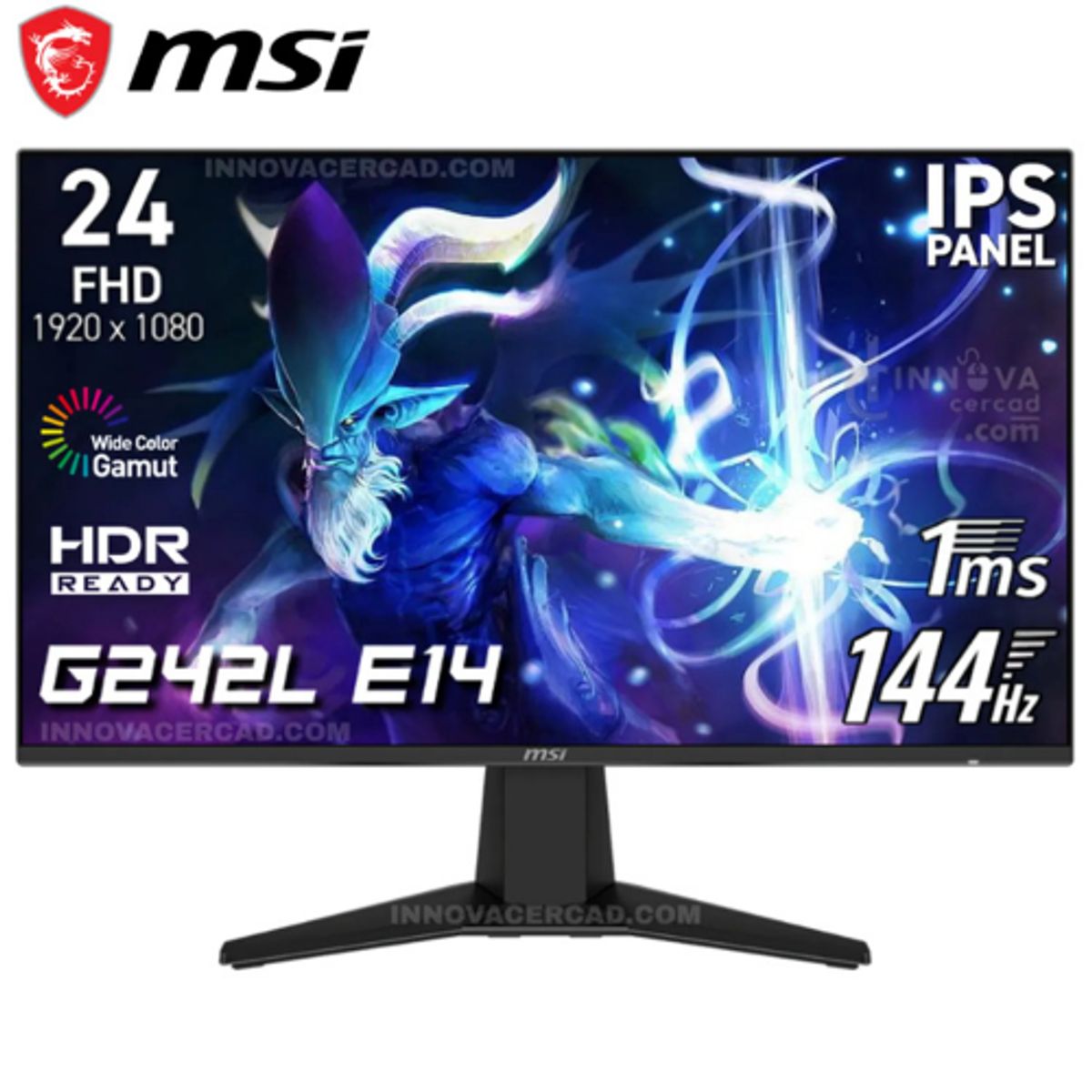 MSI - Monitor Gaming MSI G242L E14 24 FHD IPS 144HZ 1MS AMD FreeSync