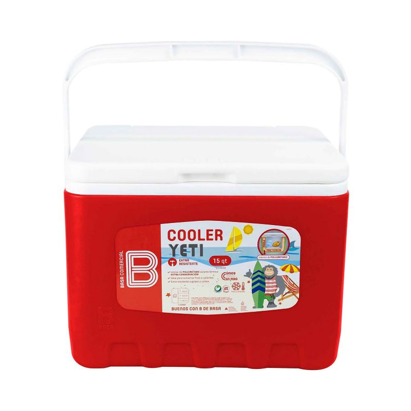 BASA - Cooler 15 Litros Basa YcePro Yeti 8885 M01 ROJO