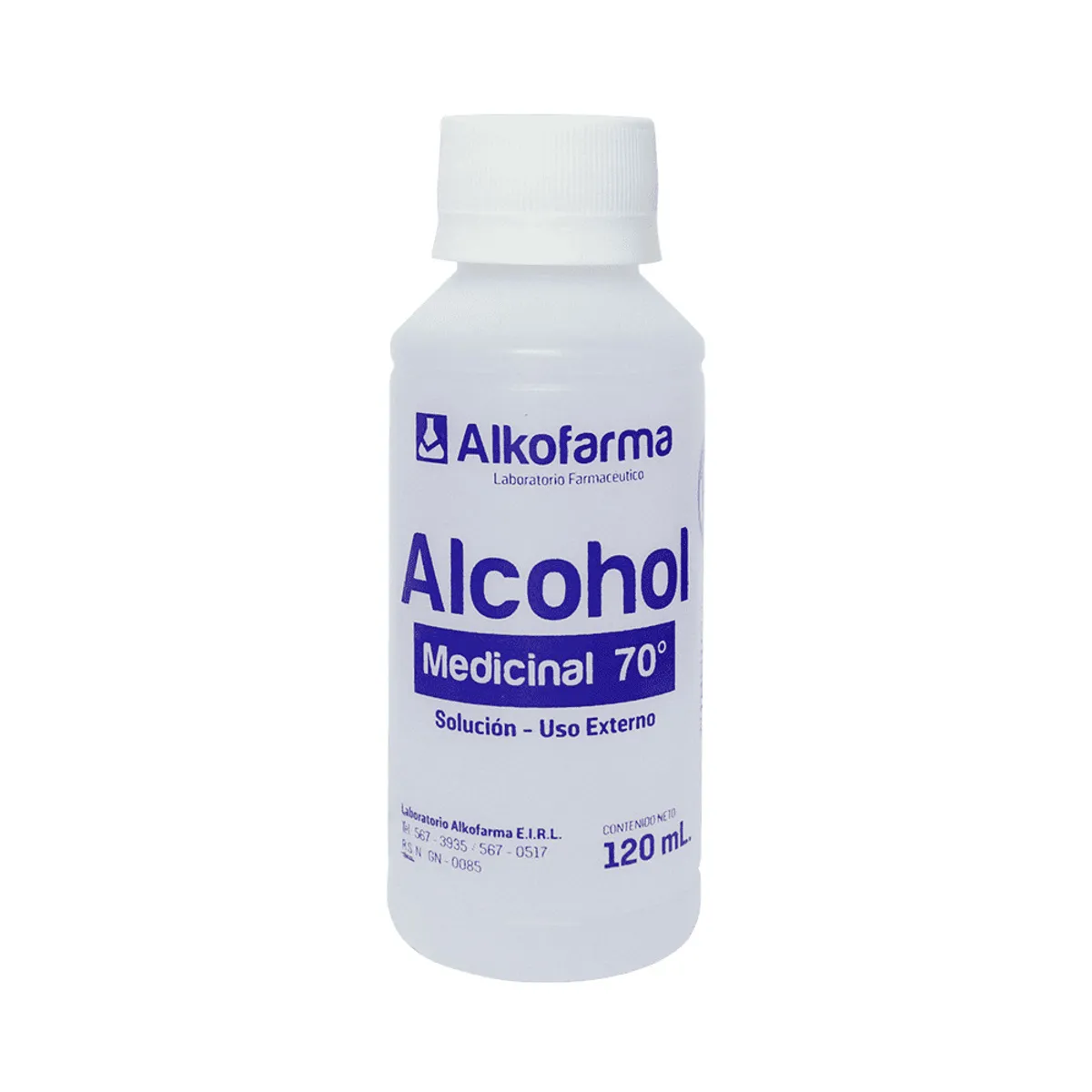 ALKOFARMA - ALCOHOL MEDICINAL 70° DE 120 ML ALKOFARMA