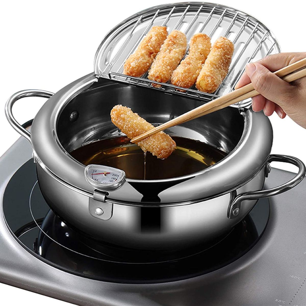ROHS - Olla Sarten Estilo Japones con Termómetro de 2.2 LT
