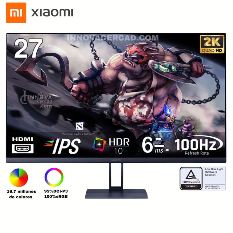 XIAOMI - Monitor Xiaomi A27Qi de 27 2K 2560x1440 100hz IPS HDR