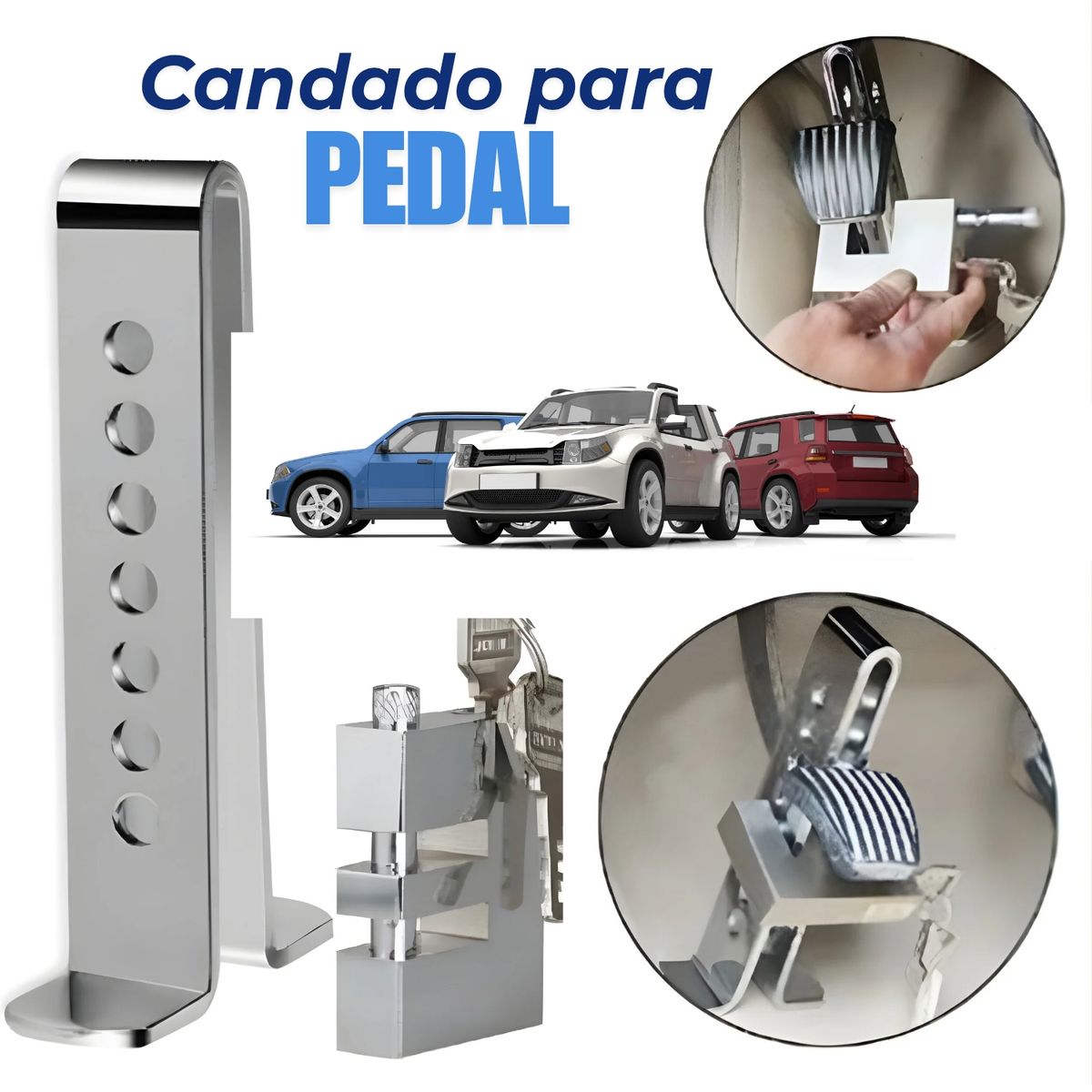 OEM - Candado Antirrobo Para pedal de Automovil